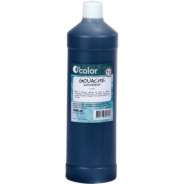 Flacon 1 L de gouache liquide économique O'COLOR noir — Non classé