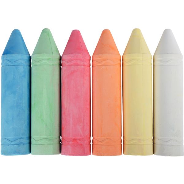 Set de 6 craies trottoir jumbo, N.C — DESSIN SCOLAIRE ET PROFESSIONNEL