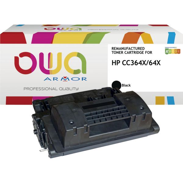 Cartouche laser compatible à la marque HP CC364X noir haute, OWA — CONSOMMABLES INFORMATIQUES
