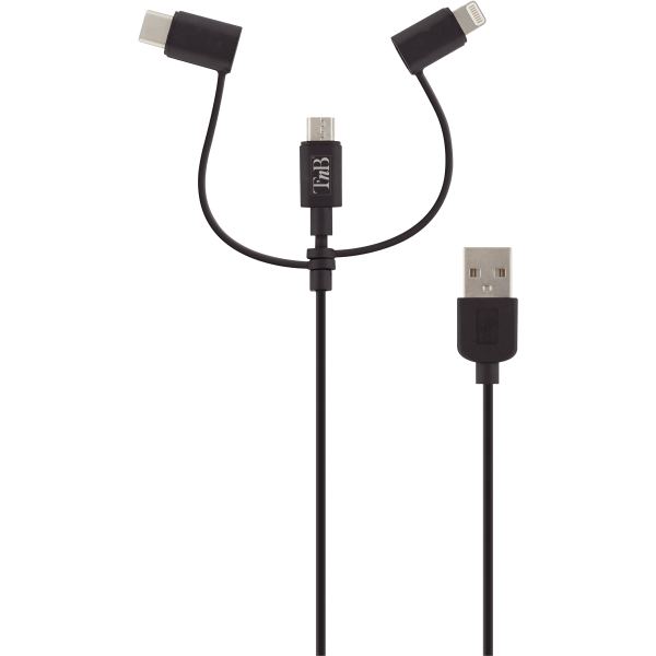 Cordon USB type A vers type C ou micro USB B ou Lightning, N.C — INFORMATIQUE