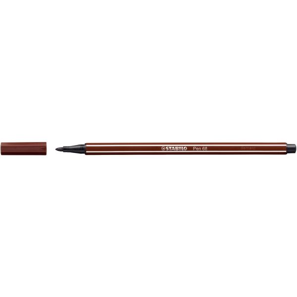 STABILO Stylo feutre Pen 68, brun — Feutres