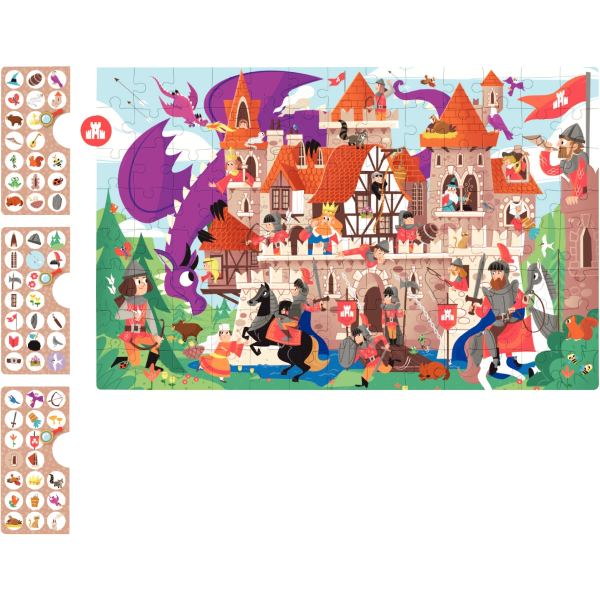 Puzzle d'observation 104 pièces, le château fort — Non classé