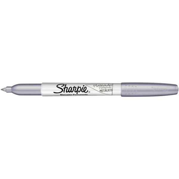 Sharpie Marqueur permanent FINE métallisé, argent — Marqueurs créatifs
