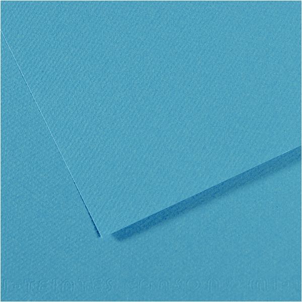 Paquet de 10 feuilles mi-teinte format 50x65 cm turquoise — DESSIN SCOLAIRE ET PROFESSIONNEL