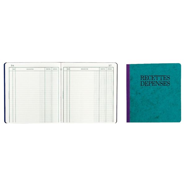 EXACOMPTA Piqûre "Recettes et dépenses", 210 x 190 mm — Registres & manifolds
