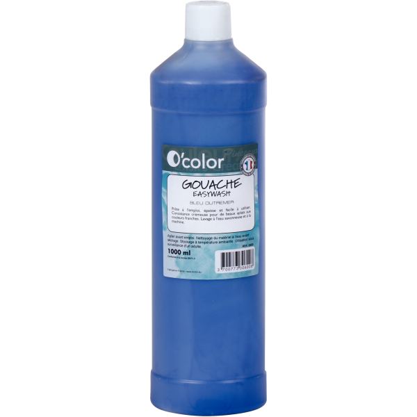 Flacon 1 L de gouache liquide économique O'COLOR coloris bleu foncé — Non classé