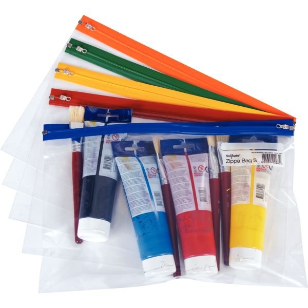 Paquet de 5 pochettes fourre-tout A4++ assortis, SNOPAKE — COURRIER ET EXPEDITION