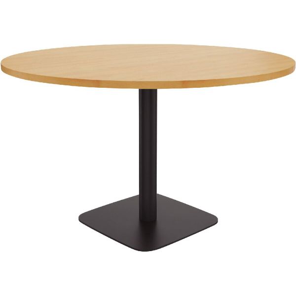 Table ronde Ø120 cm épaisseur 25 plateau hêtre clair/piètemen, N.C — MOBILIER