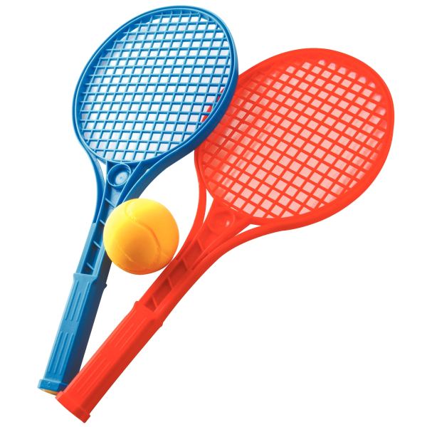 Lot de 12 raquettes de tennis + balles en mousse, N.C — JEUX