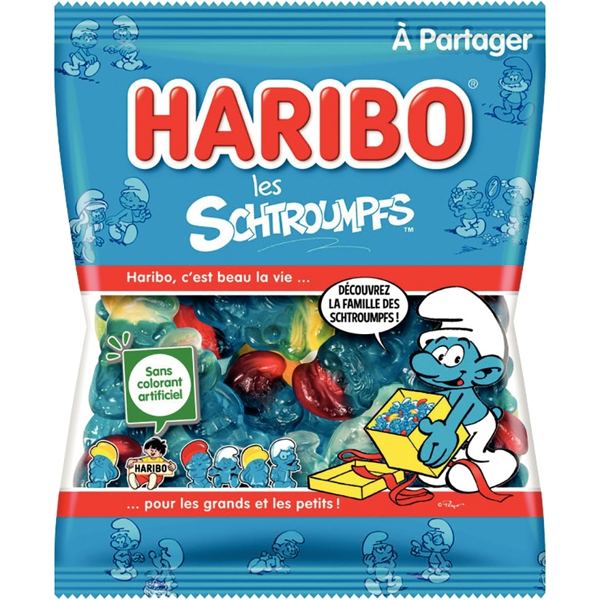 Sachet HARIBO Schtroumpf 120g — PRODUITS ALIMENTAIRES