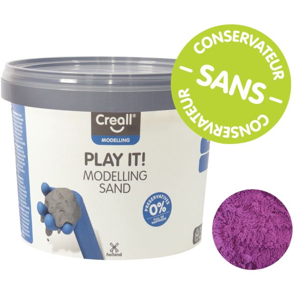 Seau de 750 grammes de sable magique coloris violet, N.C — TRAVAUX MANUELS