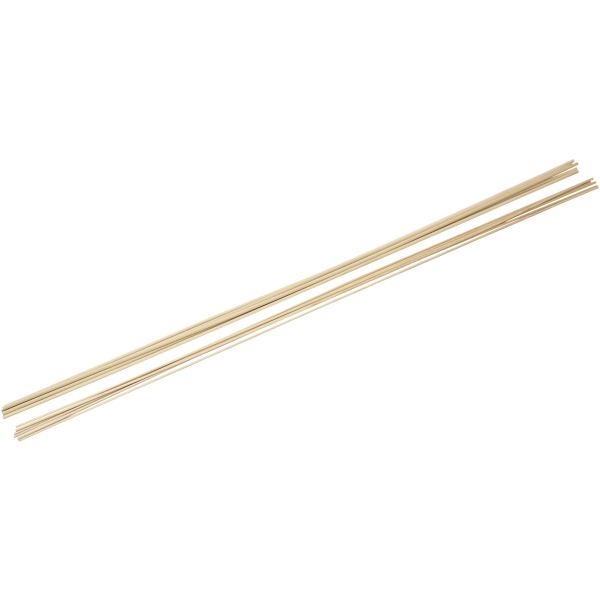 Lot de 20 baguettes rondes diamètres 3 et 5 mm, longueur 91, N.C — TRAVAUX MANUELS