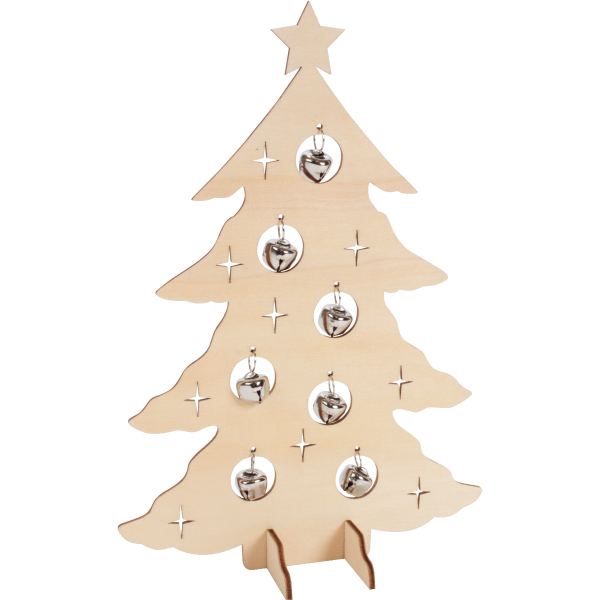 Lot 10 sapins sur pied + clochettes, N.C — TRAVAUX MANUELS