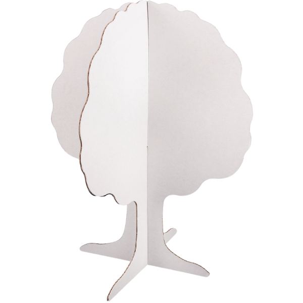 Lot de 10 pommiers en carton blanc, hauteur 24 cm, N.C — TRAVAUX MANUELS