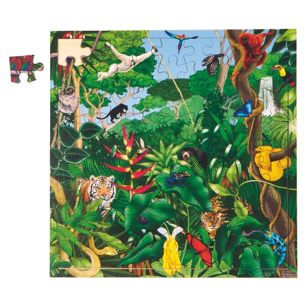Puzzle de 81 pièces en bois, la forêt tropicale, N.C — JEUX