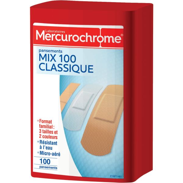 Boite de 100 pansements mix classique, N.C — SERVICES GENERAUX