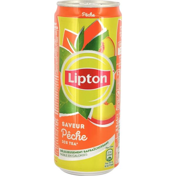 Lot de 24 canettes LIPTON pêche 33 cl — PRODUITS ALIMENTAIRES