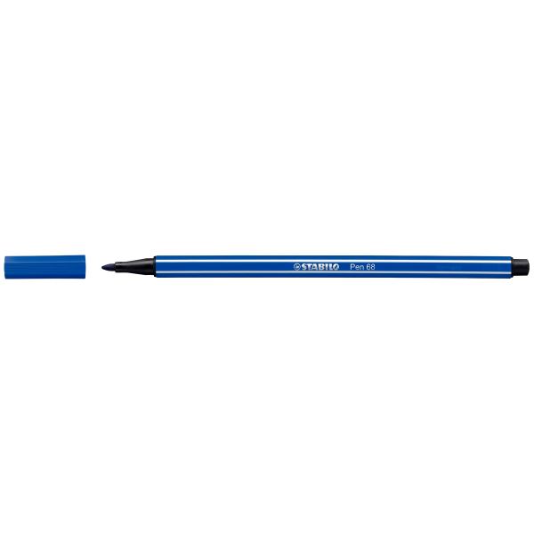 STABILO Stylo feutre Pen 68, bleu outremer — Feutres