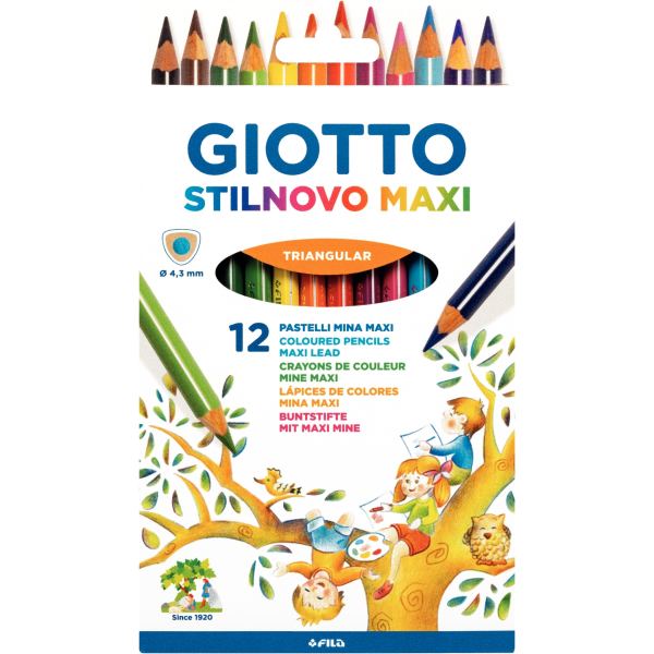 Étui de 12 crayons de couleur Stinovo Maxi — Non classé