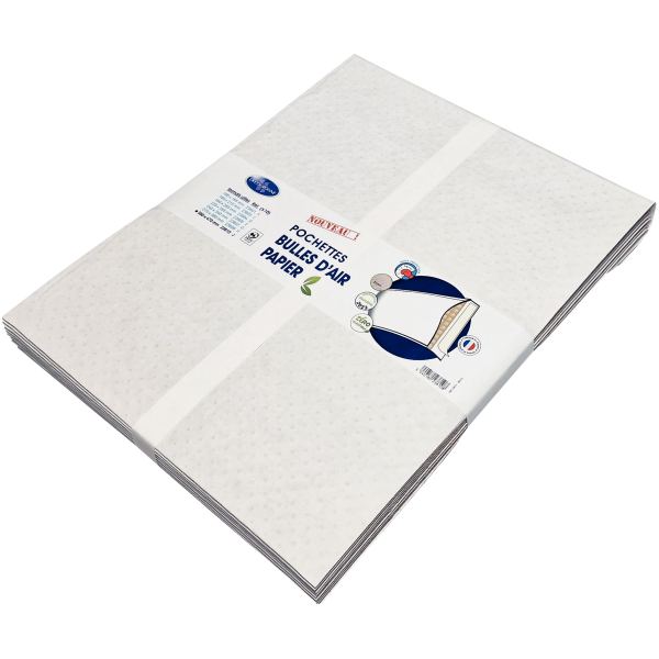 Lot de 10 pochettes bulle air blanc 350 x 470 mm, N.C — COURRIER ET EXPEDITION