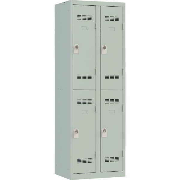 Vestiaire d'atelier 2 colonnes 4 cases industrie propre L60c, N.C — MOBILIER