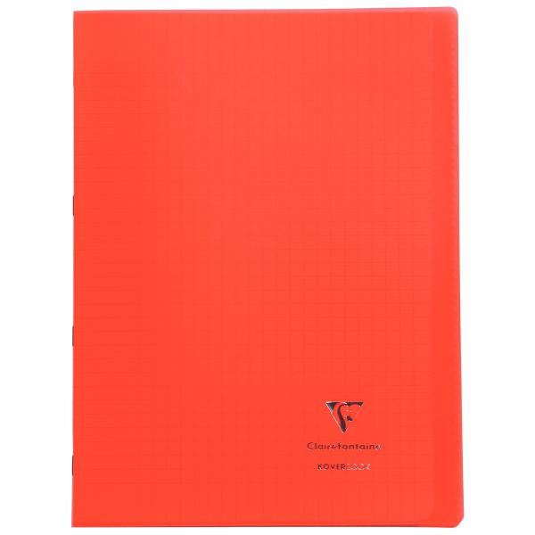 Piqûre 96 pages KOVERBOOK, format A4, seyès 90g, couverture polypropylène rouge — Non classé