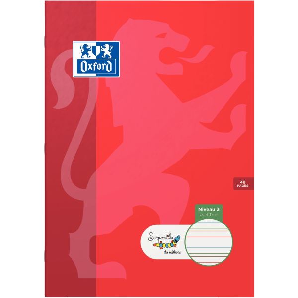 Cahier DYS format A4, 48 pages interligne 3 mm, Oxford — CAHIERS ET DERIVES DE PAPIER