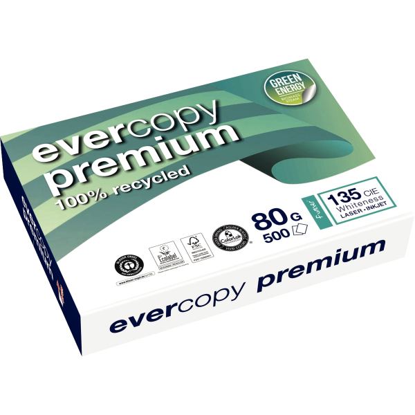 Ramette de 500 feuilles format A4 80g EVERCOPY PREMIUM — PAPIERS