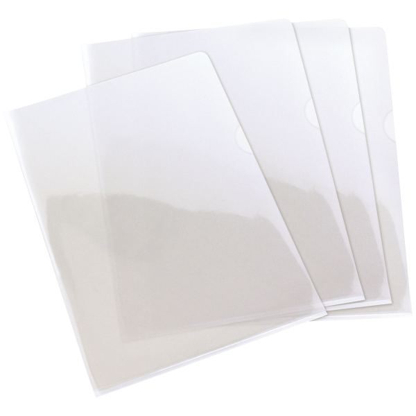 Sachet de 50 pochettes coin en PVC lisse, incolore, N.C — CLASSEMENT