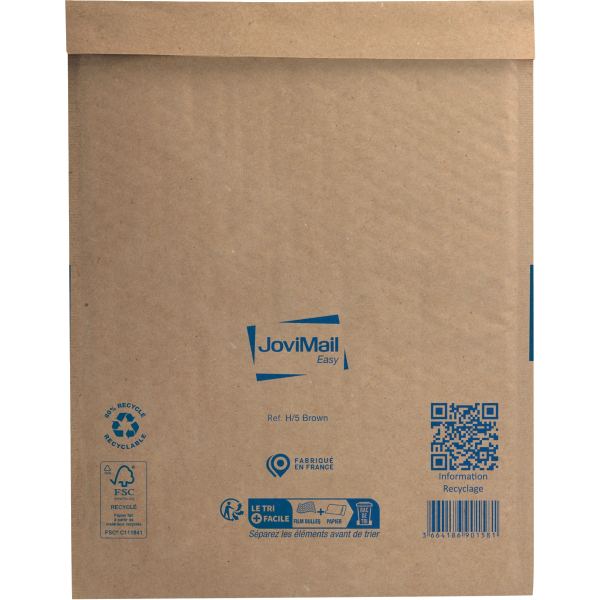 Paquet de 10 pochettes bulles papier 270x360 mm Kraft, JOVIMAIL — COURRIER ET EXPEDITION