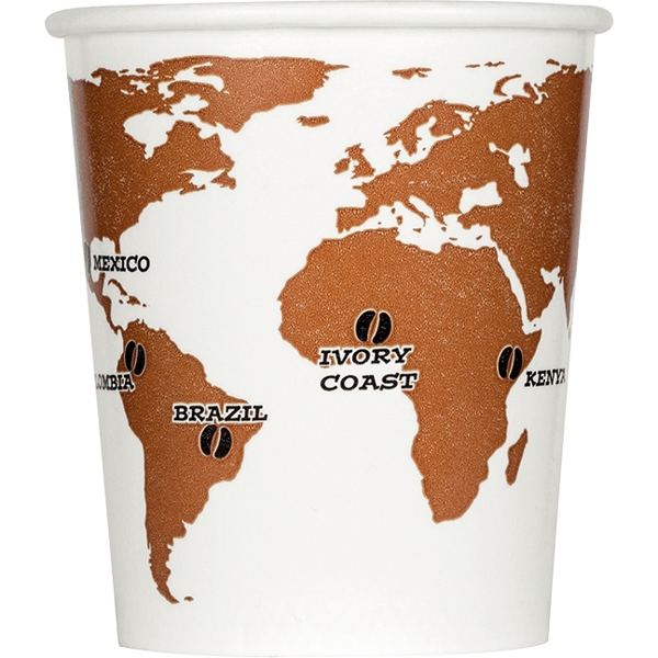 Paquet de 120 gobelets World Map 11.5cl, N.C — SERVICES GENERAUX