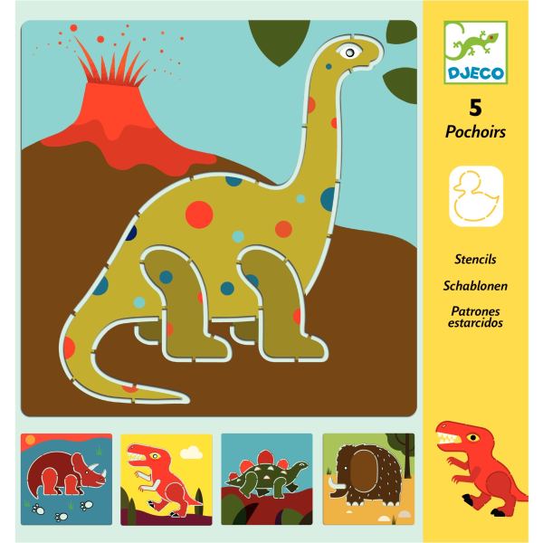 Set de pochoirs dinosaures, N.C — TRAVAUX MANUELS