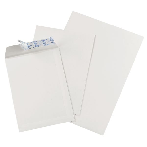 Boite de 500 pochettes blanches 162x229 mm 90g bande siliconé, N.C — COURRIER ET EXPEDITION