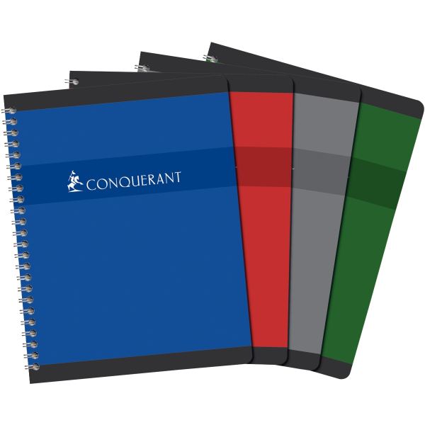 Cahier à reliure intégrale 100 pages CONQUERANT, format A4, seyès, papier 70g — Non classé