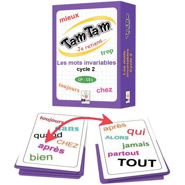 Tam tam les mots invariables cycle 2, N.C — JEUX