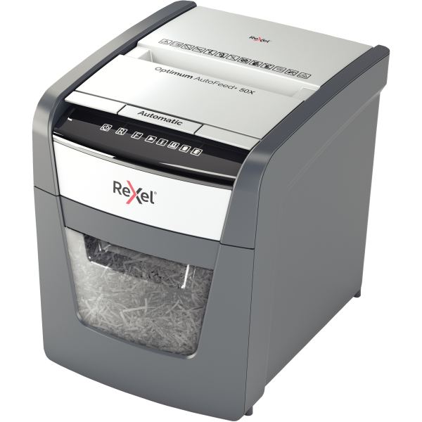 Rexel Destructeur de documents Optimum AutoFeed+ 50X — Informatique & bureautique