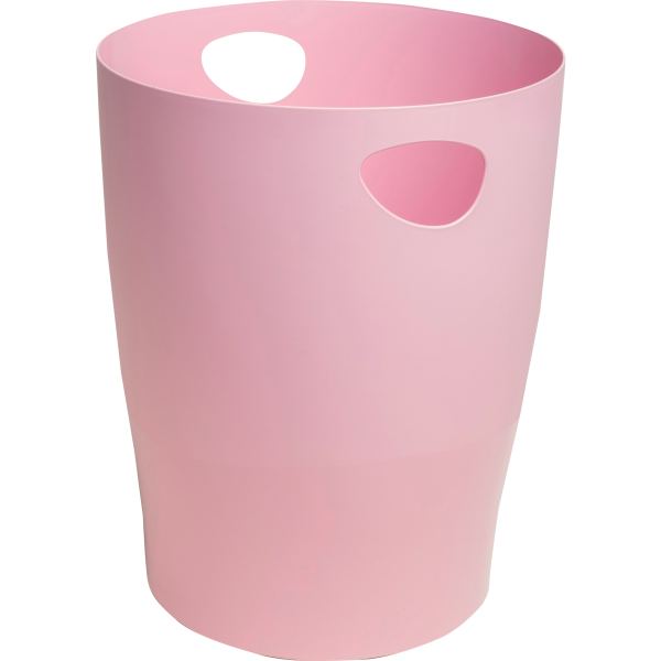 Corbeille à papier Ecobin 15 litres Autentik rose — EQUIPEMENT CLASSE ET BUREAU