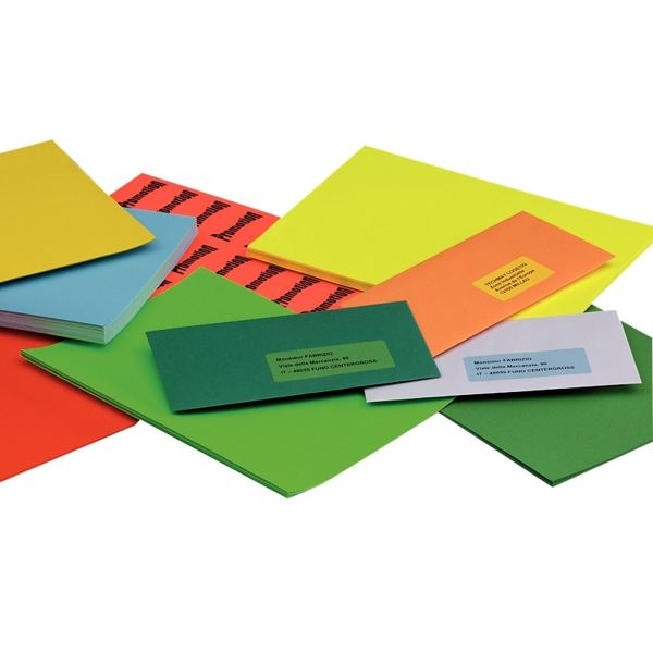 Boîte de 400 étiquettes couleur 105x148,5mm coloris vert, N.C — COURRIER ET EXPEDITION