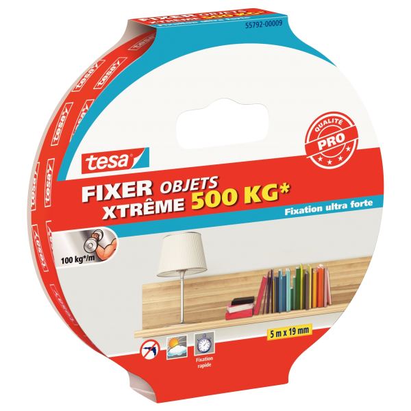 Rouleau adhésif double face Tesa Xtrem 500 Kg — PETIT MATERIEL BUREAU ET ECOLE