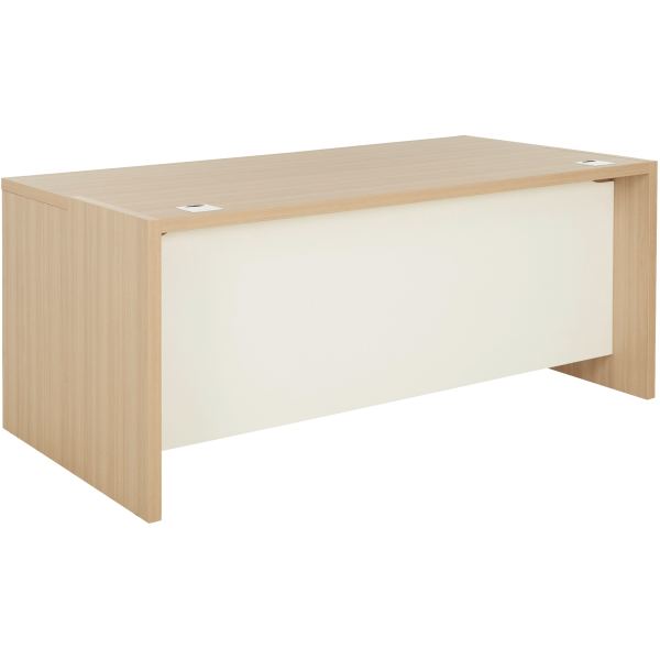 Bureau simple Brabant L200 xH75 xP90 cm chêne structuré/blanc, N.C — MOBILIER