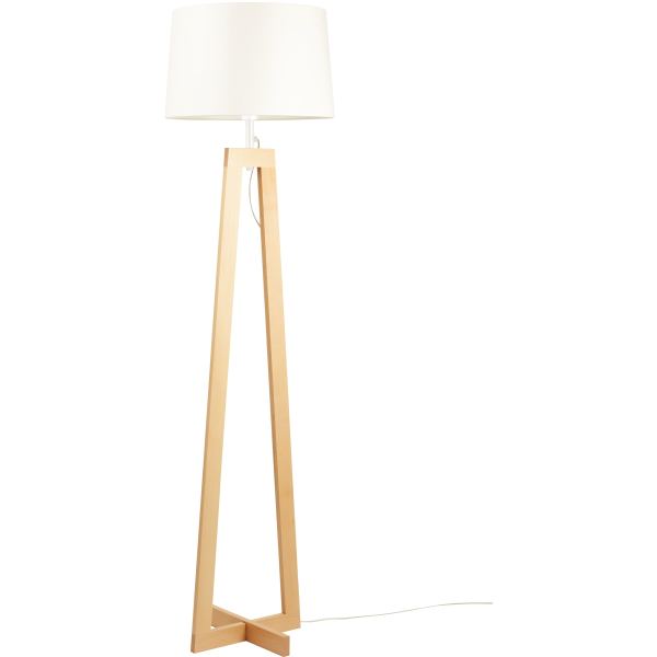 Lampadaire Sacha bois et blanc, N.C — EQUIPEMENT CLASSE ET BUREAU