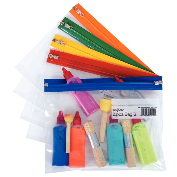 Paquet de 5 pochettes fourre-tout A5 assortis, SNOPAKE — COURRIER ET EXPEDITION