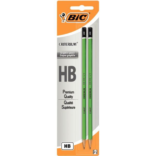 Blister de 2 crayons graphite Critérium HB, N.C — ECRIRE ET CORRIGER