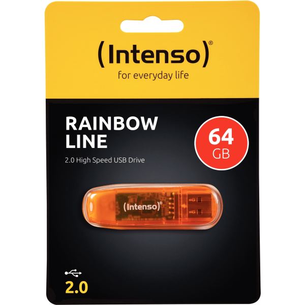 Clé USB 2,0 Intenso Rainbow 64 Go, N.C — INFORMATIQUE