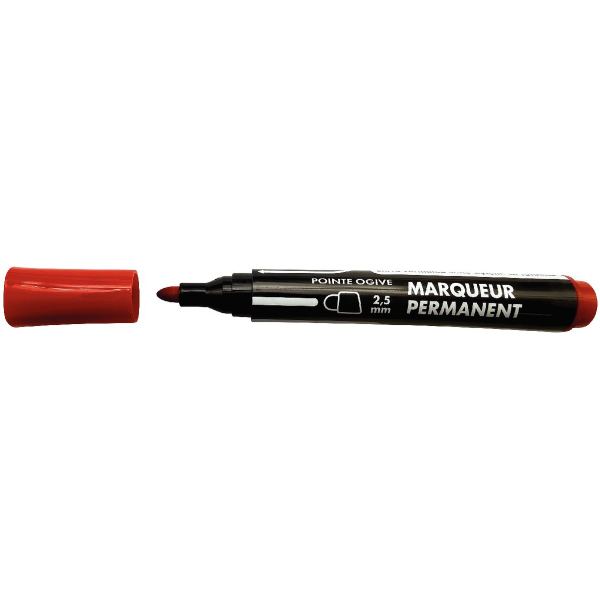 Marqueur permanent pointe ogive rouge, N.C — ECRIRE ET CORRIGER