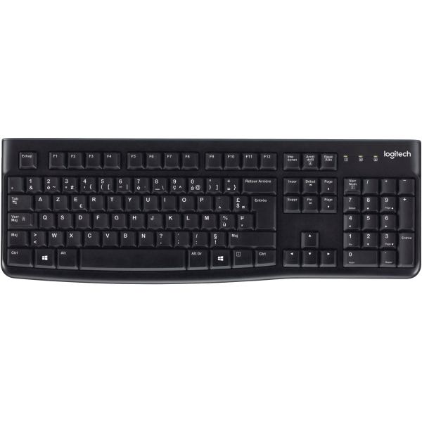 LOGITECH K120 Corded Keyboard black USB (FRA) — Périphériques et accessoires