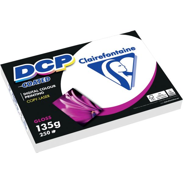 Paquet de 250 feuilles laser format A3 135g DCP 2 faces bril — PAPIERS