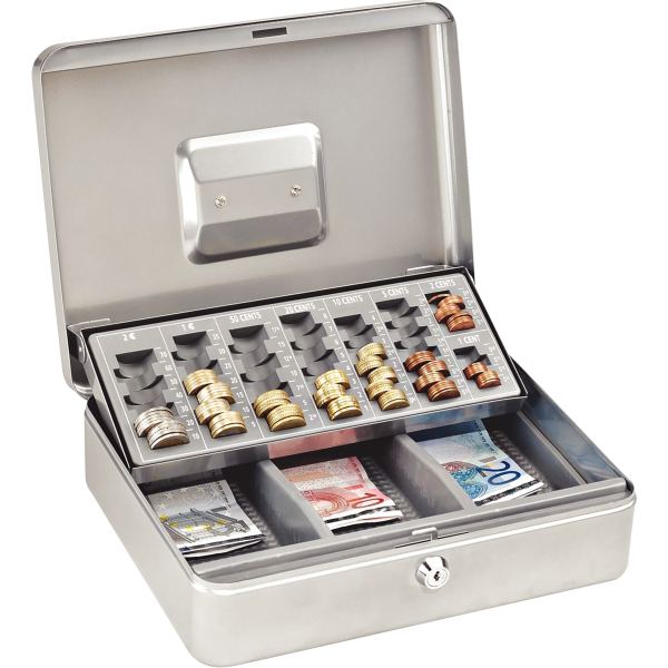 Coffret caisse et monnayeur argent, N.C — SERVICES GENERAUX
