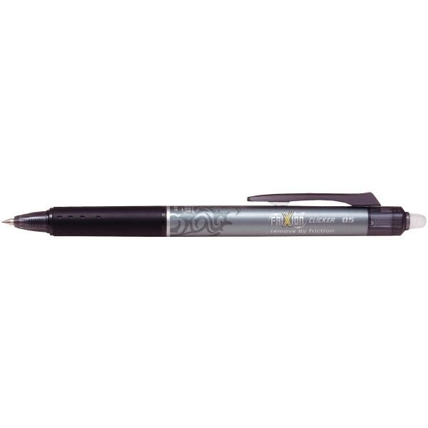 PILOT Stylo roller FRIXION BALL CLICKER 05, noir — Stylos roller