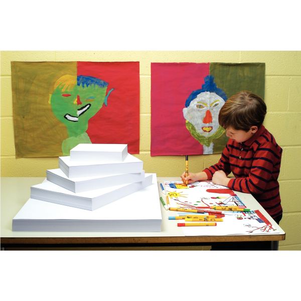Paquet de 25 feuilles à dessin 120g 50x65 cm blanc, N.C — DESSIN SCOLAIRE ET PROFESSIONNEL